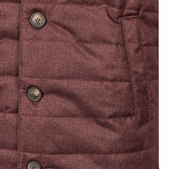 Burgundy Quilted Vest