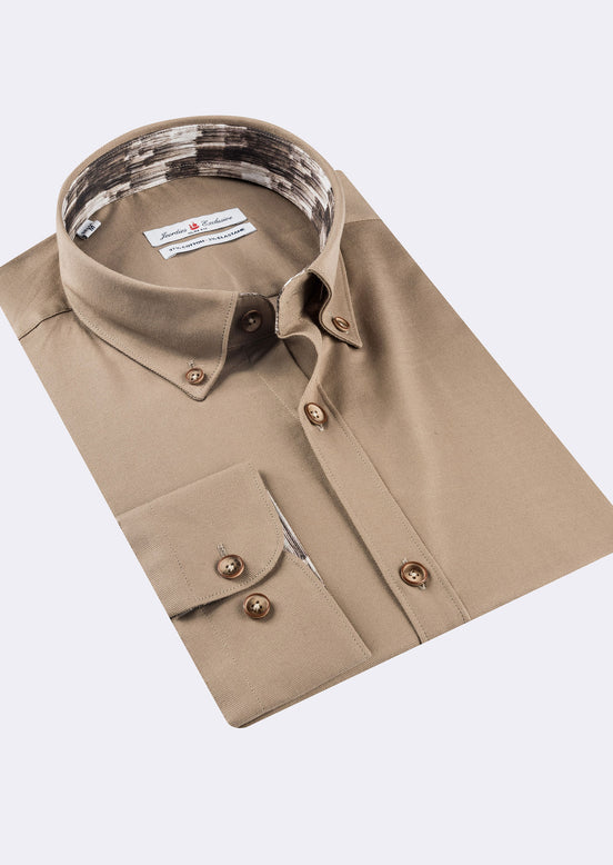 Beige Cotton Shirt