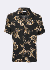 Black - Brown Short Sleeve Shirt