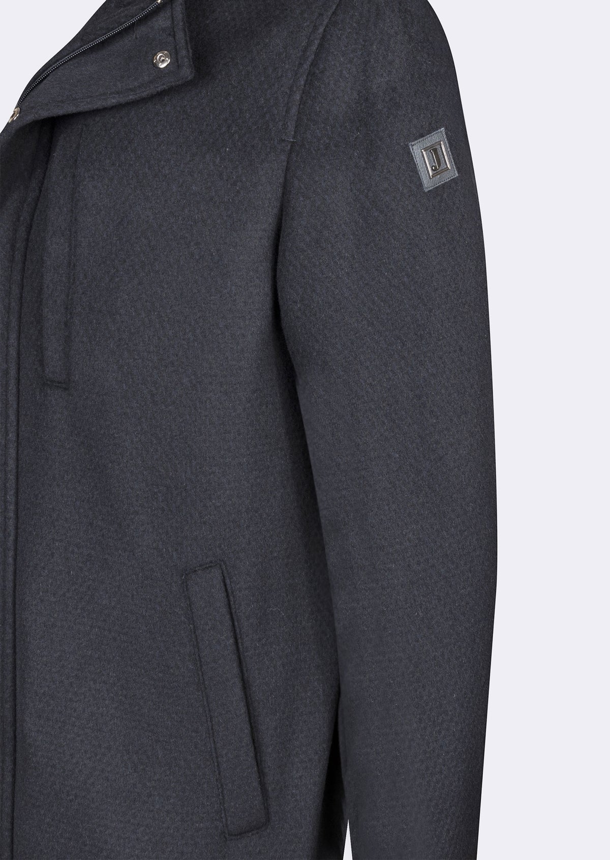 Navy Wool Coat