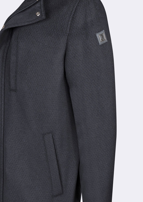 Navy Wool Coat
