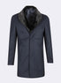Navy Wool Coat