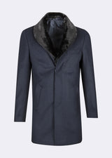 Navy Wool Coat