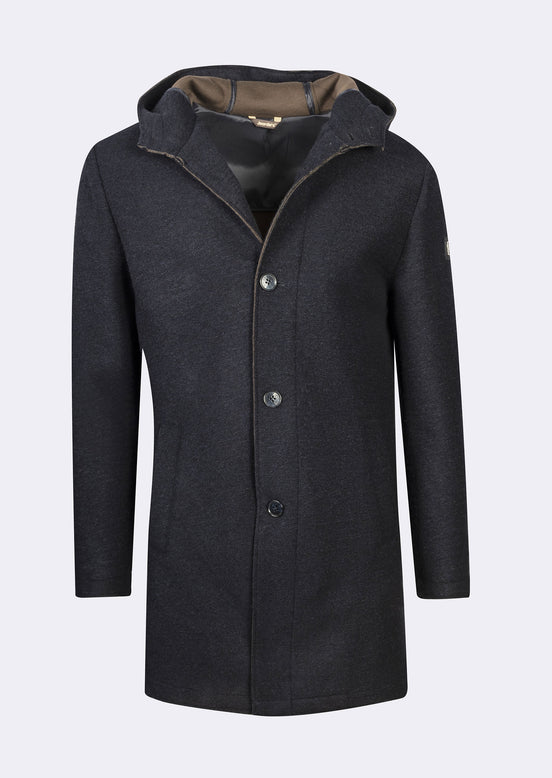 Navy Wool Coat