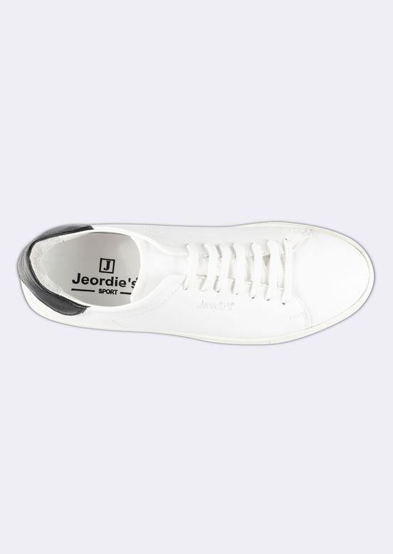 White - Black Trainers