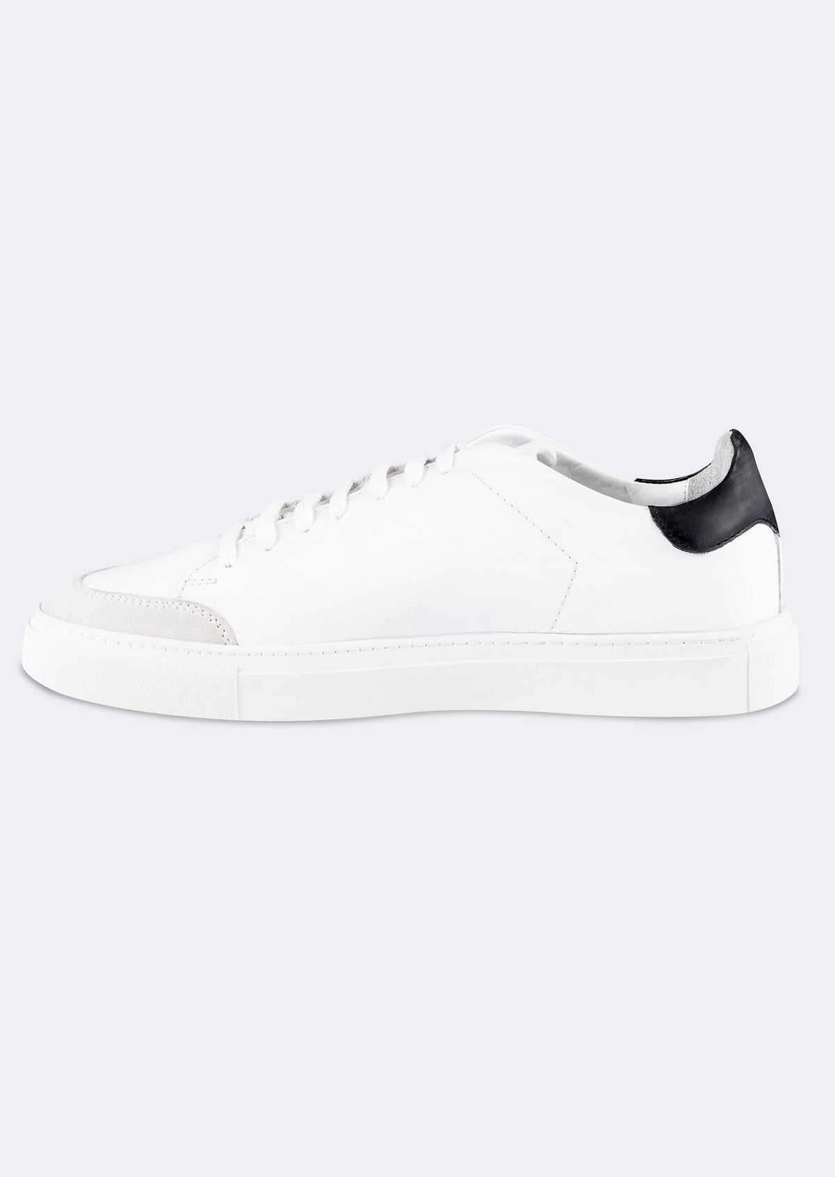 White - Black Trainers
