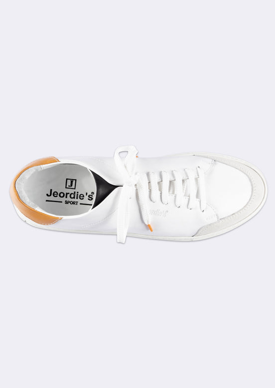 White - Orange Trainers