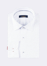 White - Blue Long Sleeve Shirt