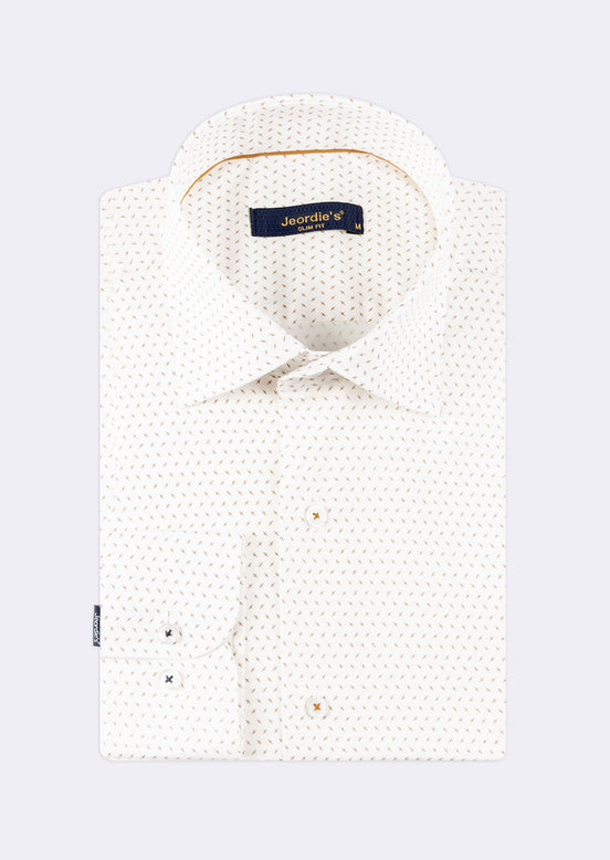 White - Beige Long Sleeve Shirt