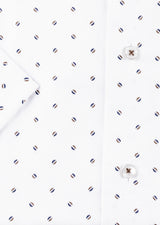 White - Brown Short Sleeve Shirt