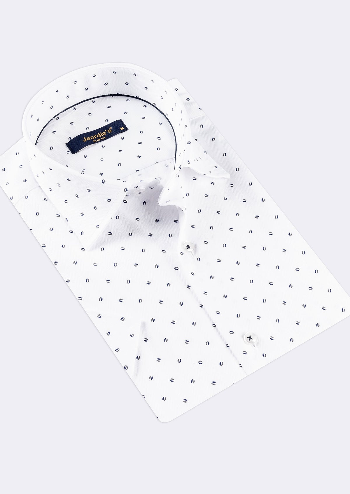 White - Navy Short Sleeve Shirt