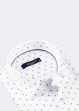 White - Navy Short Sleeve Shirt