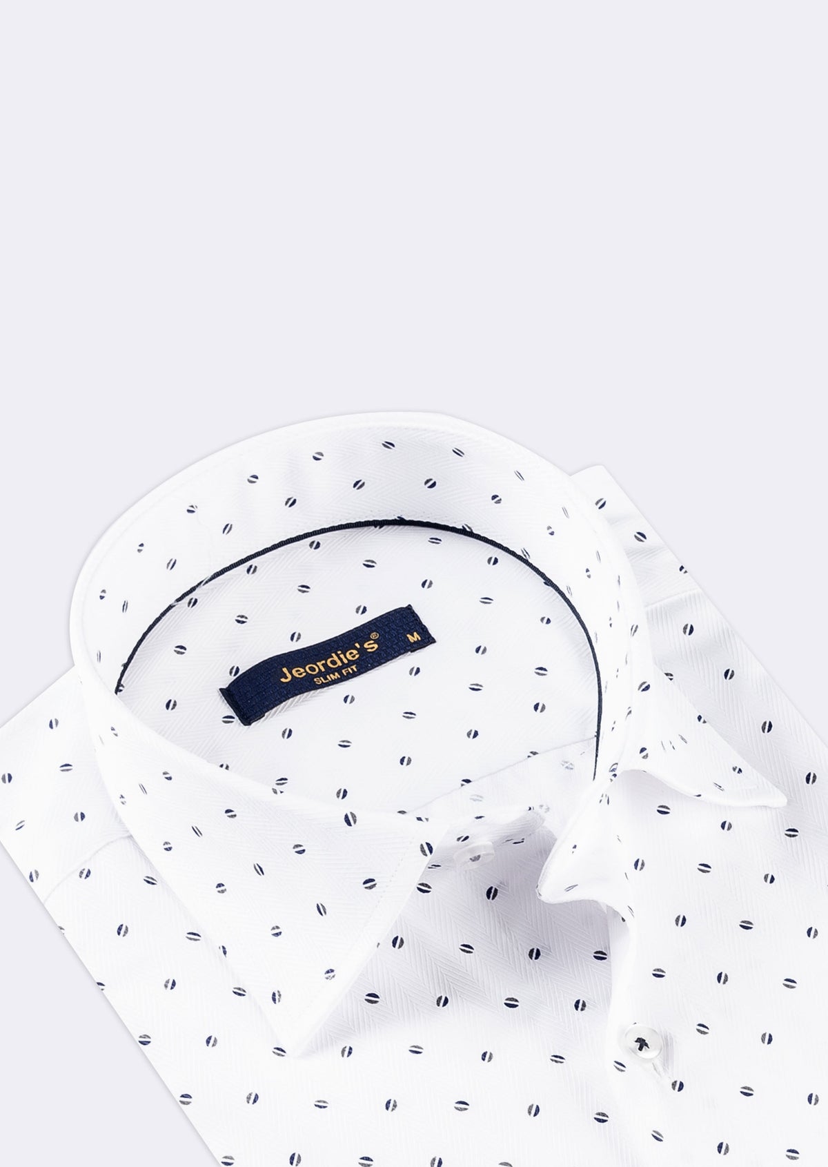 White - Navy Short Sleeve Shirt