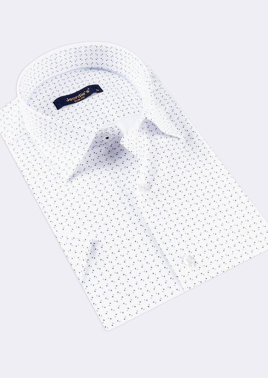 White - Blue Short Sleeve Shirt