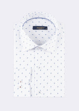 White - Blue Long Sleeve Shirt
