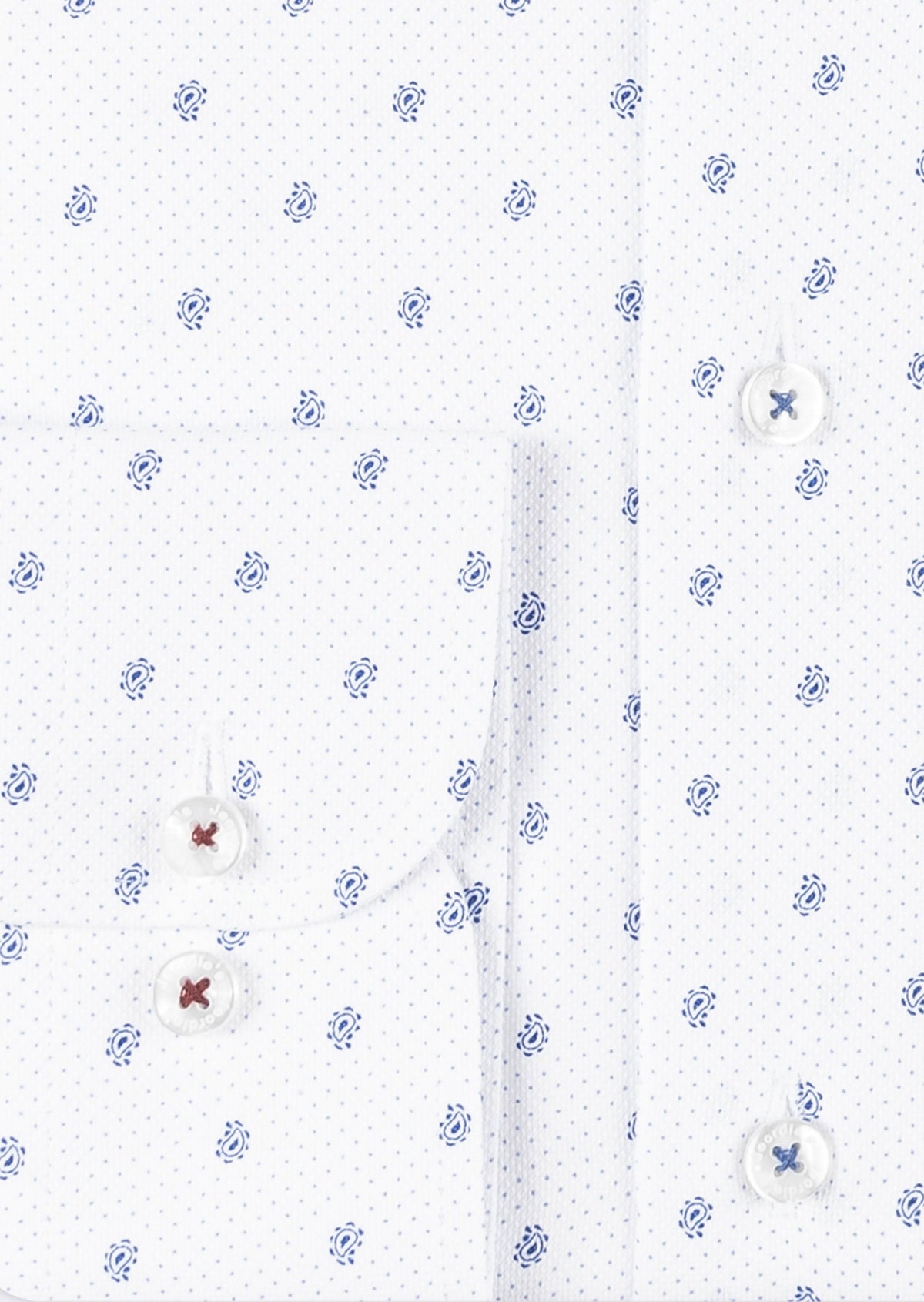 White - Blue Long Sleeve Shirt