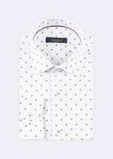 White - Navy Long Sleeve Shirt