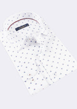 White - Navy Long Sleeve Shirt