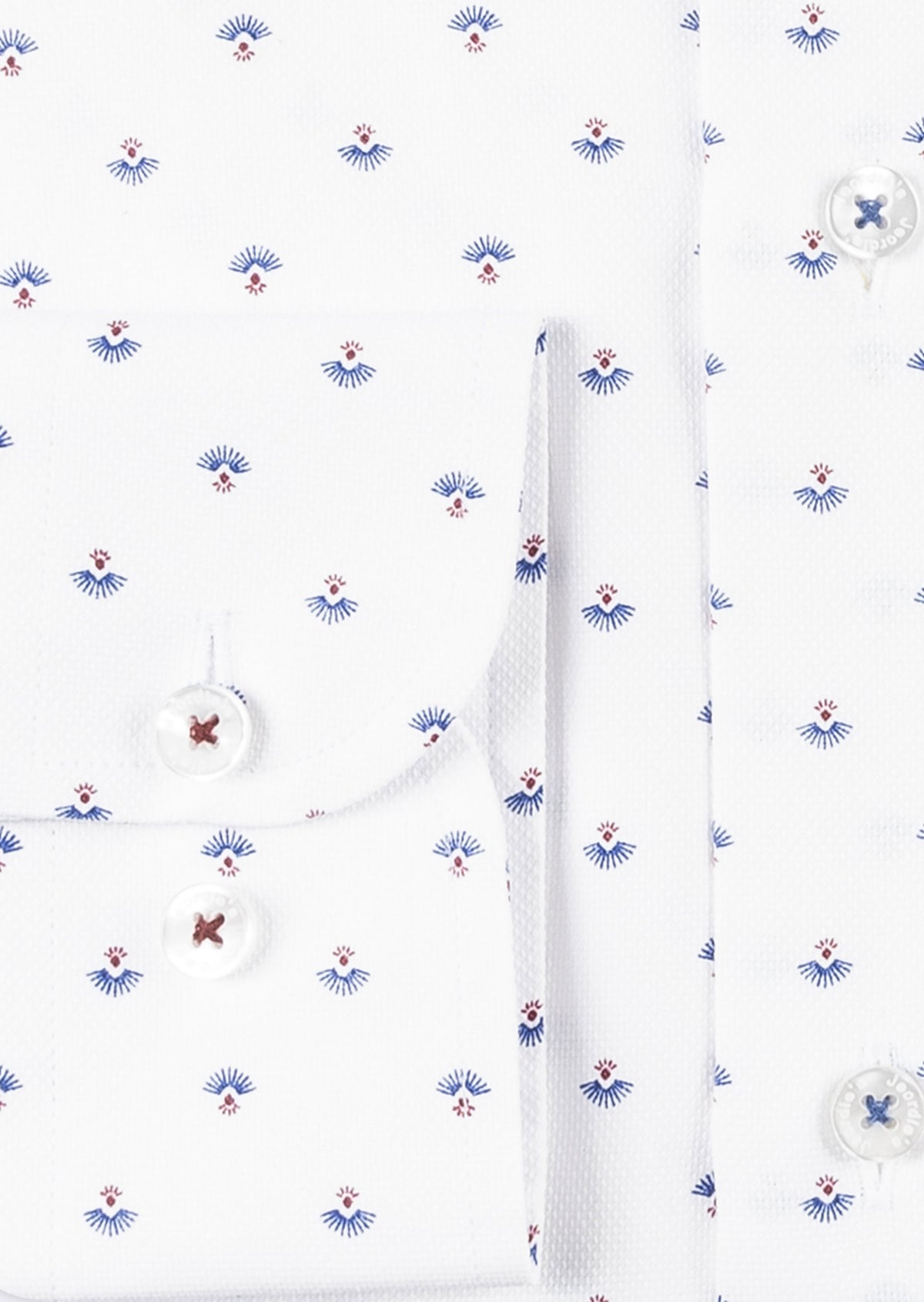 White - Navy Long Sleeve Shirt