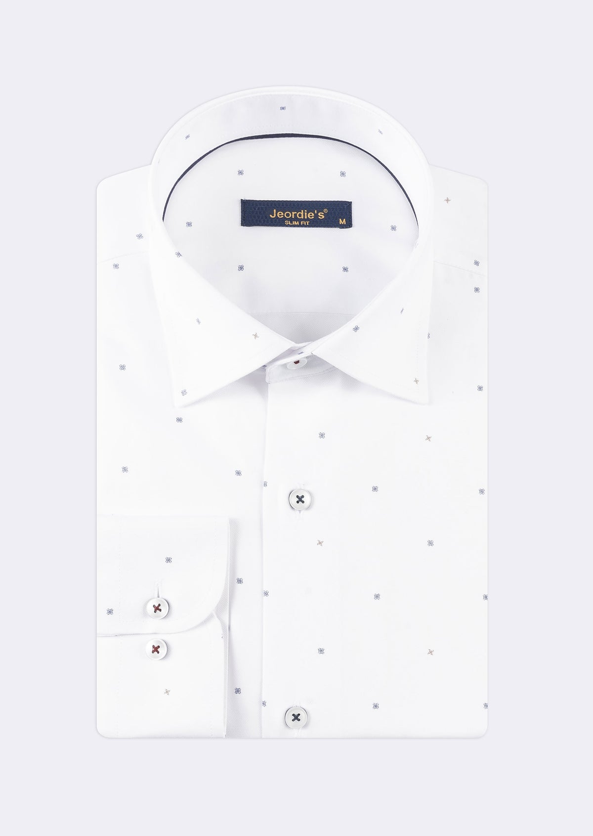 White - Navy Long Sleeve Shirt