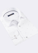 White - Navy Long Sleeve Shirt