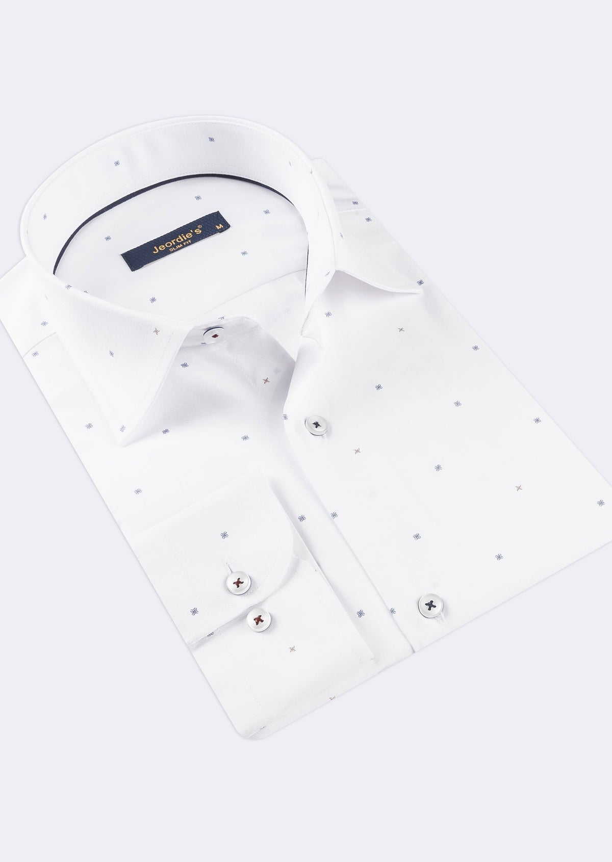 White - Navy Long Sleeve Shirt