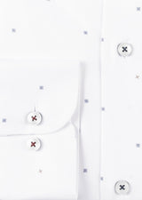 White - Navy Long Sleeve Shirt