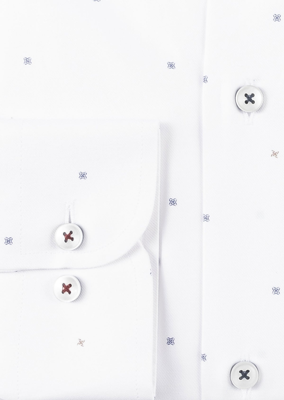 White - Navy Long Sleeve Shirt