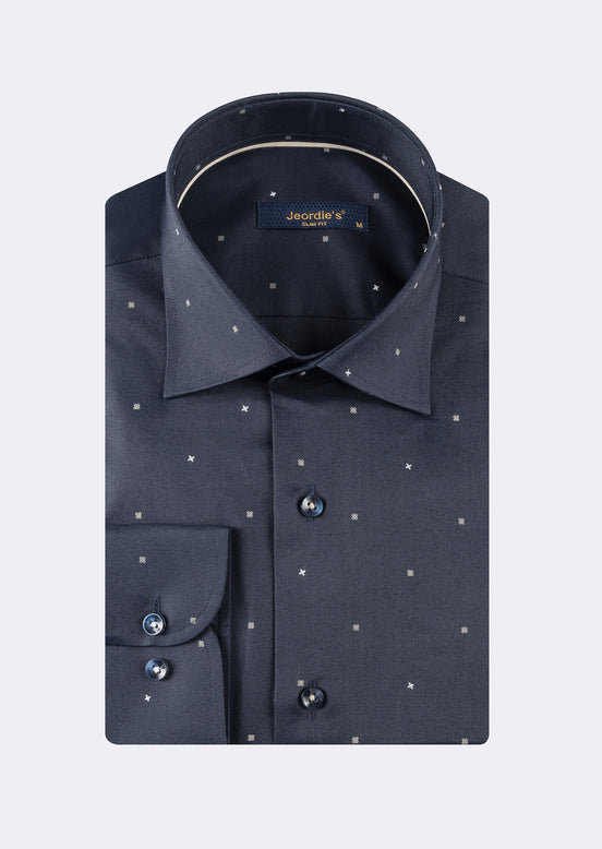 Navy - Beige Long Sleeve Shirt