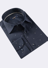 Navy - Beige Long Sleeve Shirt