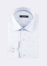 Blue - White Long Sleeve Shirt