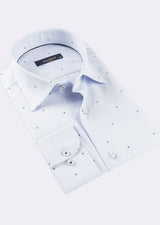 Blue - White Long Sleeve Shirt