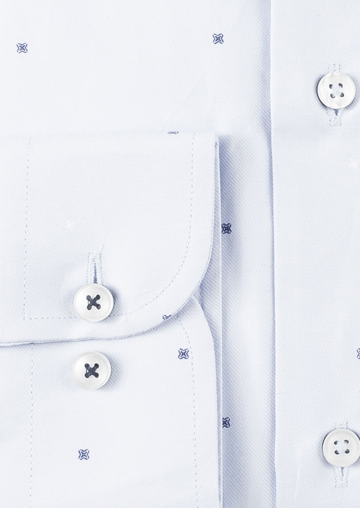 Blue - White Long Sleeve Shirt