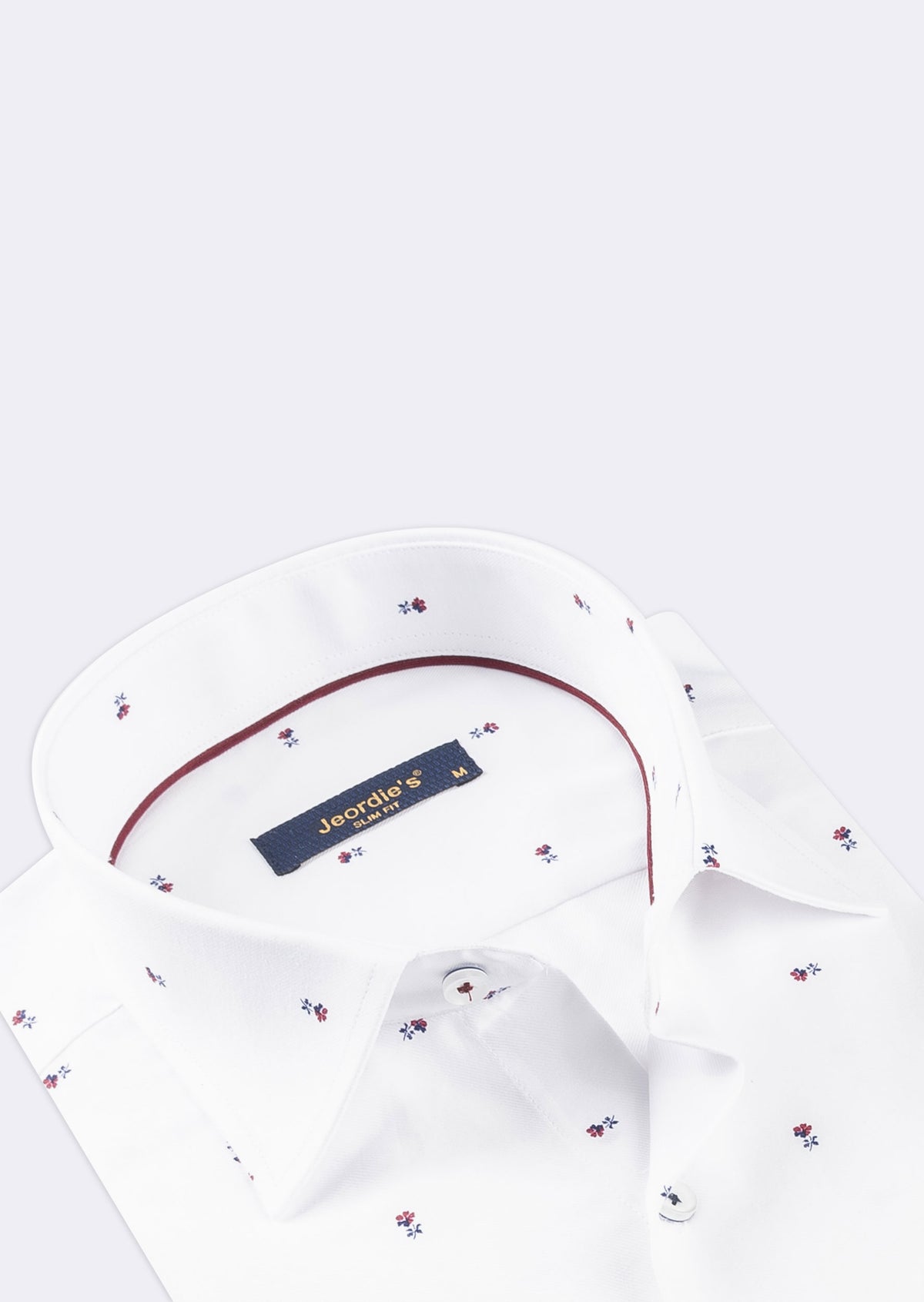 White - Burgundy Long Sleeve Shirt