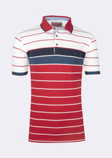 White - Red Polo T-Shirt