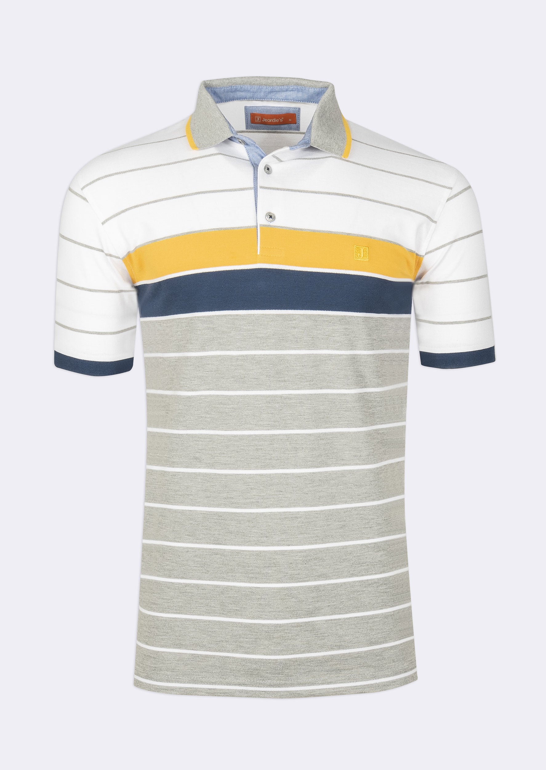 White - Grey Polo T-Shirt
