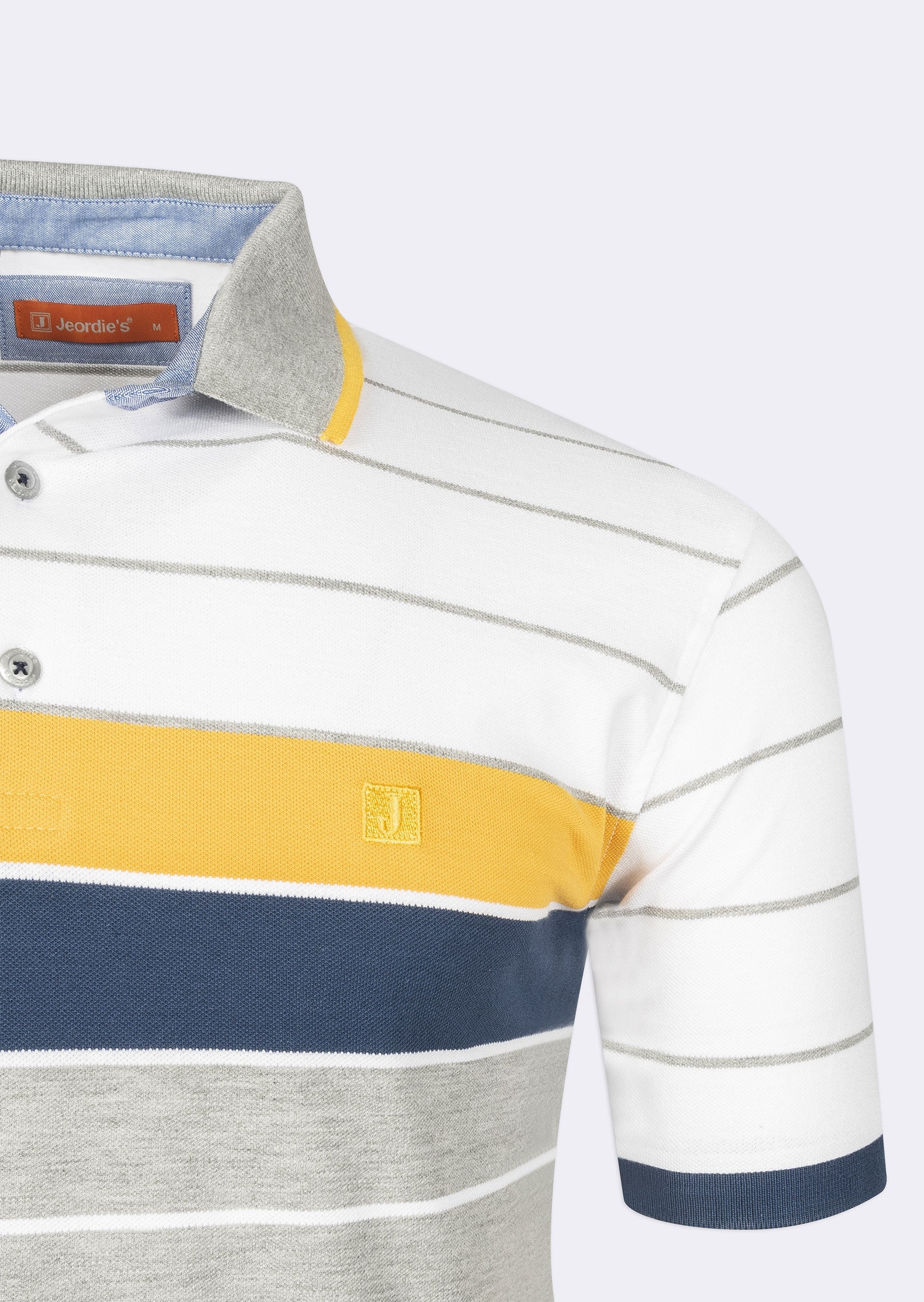 White - Grey Polo T-Shirt