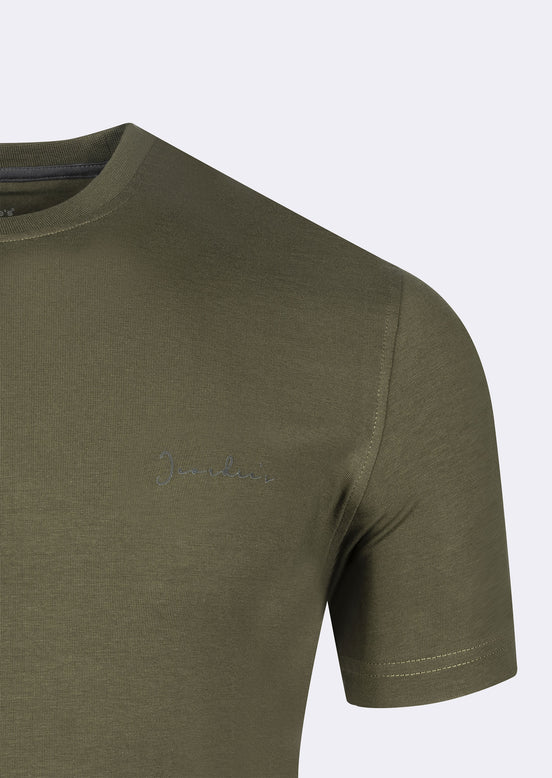 Khaki Crew Neck T-shirt