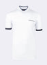 White Grandad Collar T-shirt
