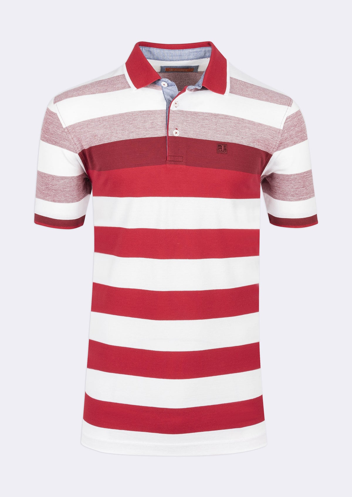 Red - White Polo T-Shirt