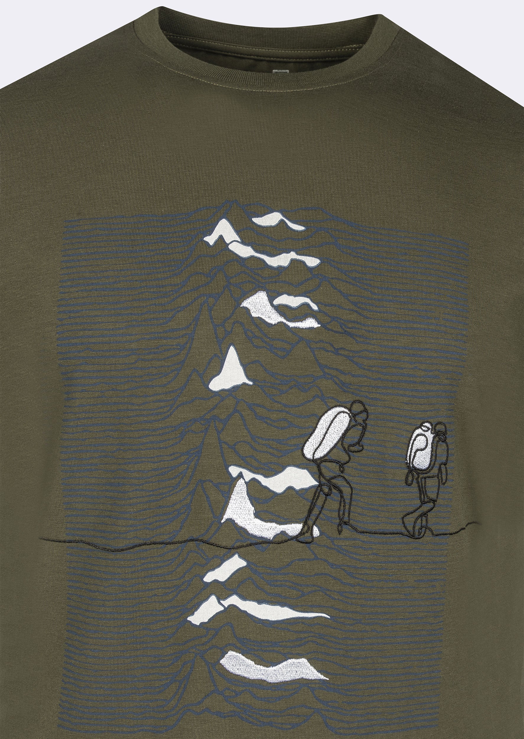 Khaki Crew Neck T-shirt