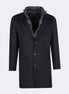 Navy Wool Coat