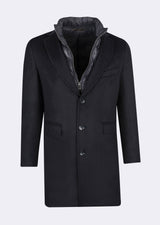 Navy Wool Coat