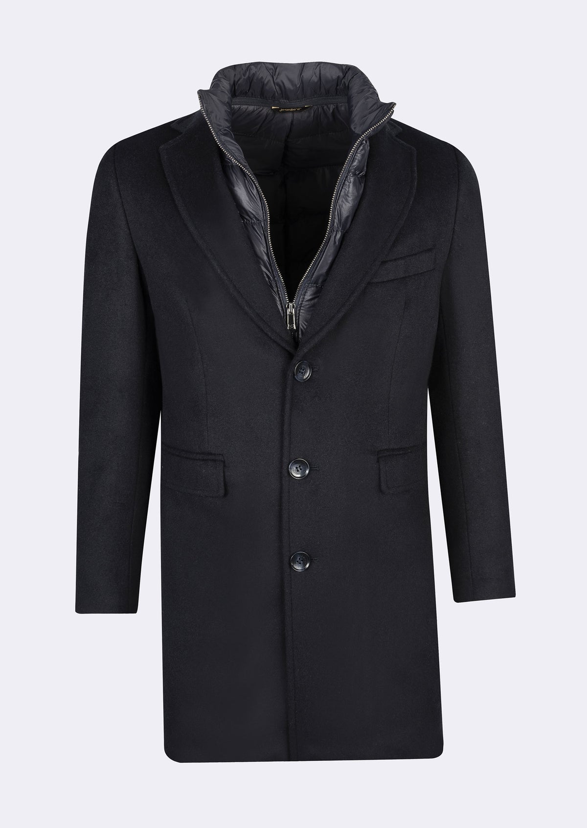 Navy Wool Coat