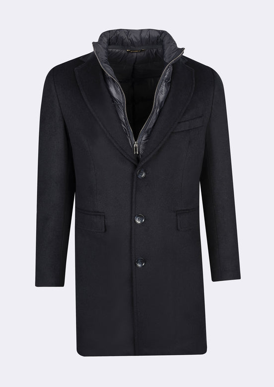 Navy Wool Coat