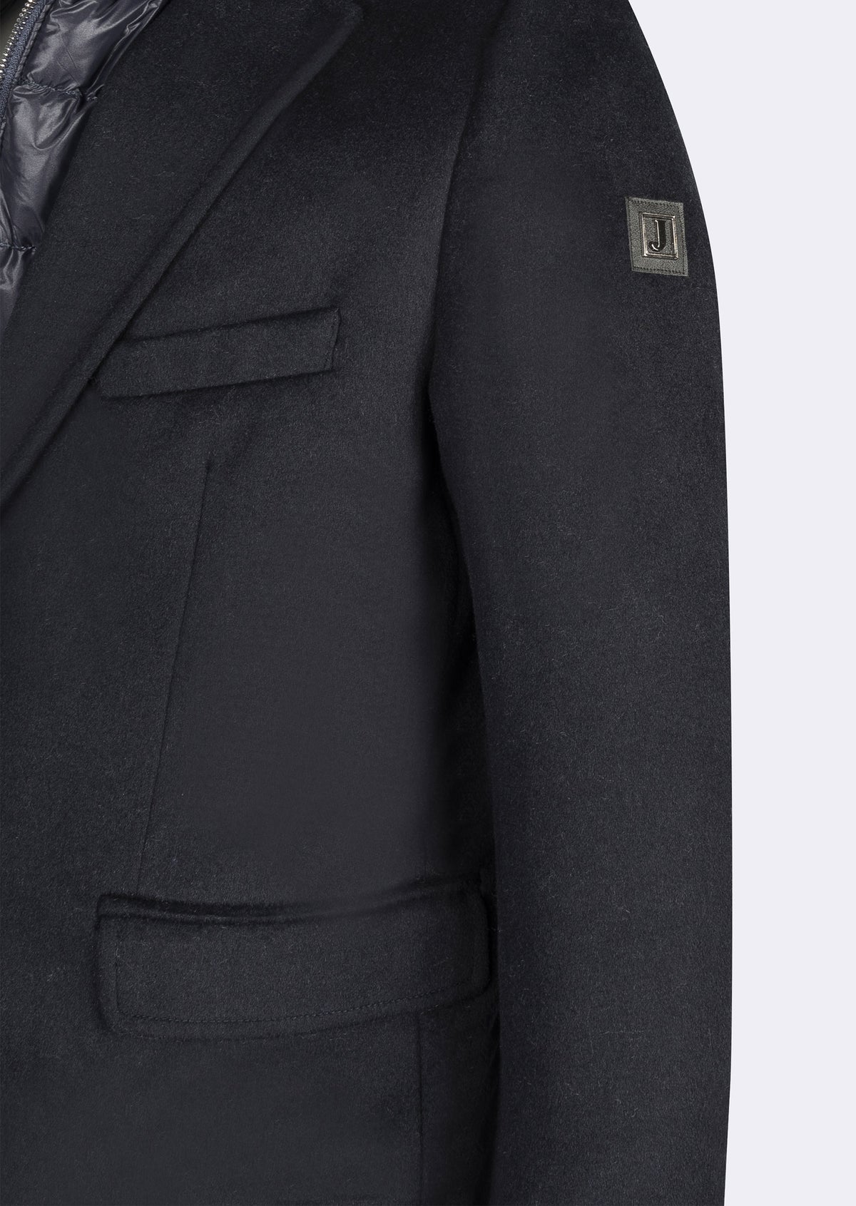 Navy Wool Coat