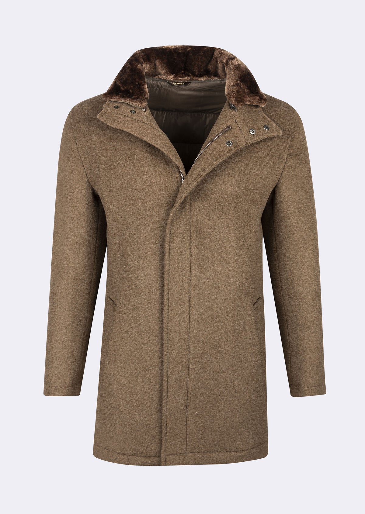 Dark Beige Wool Coat