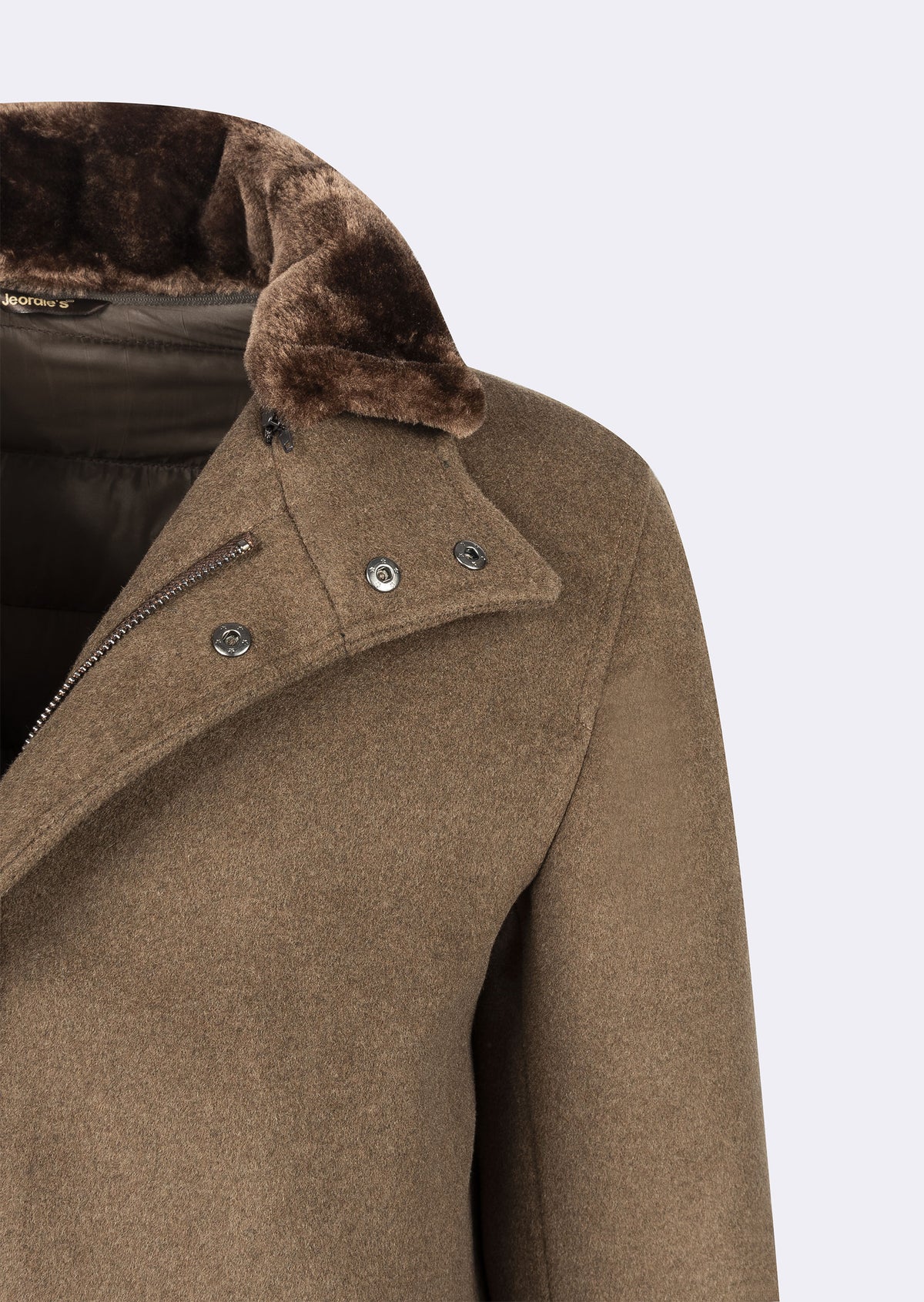 Dark Beige Wool Coat