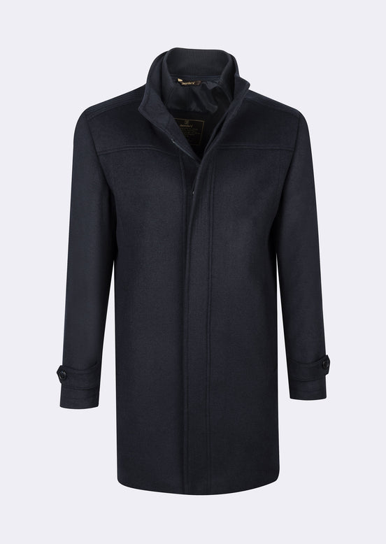 Navy Wool Coat