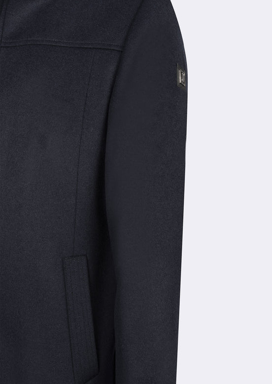 Navy Wool Coat